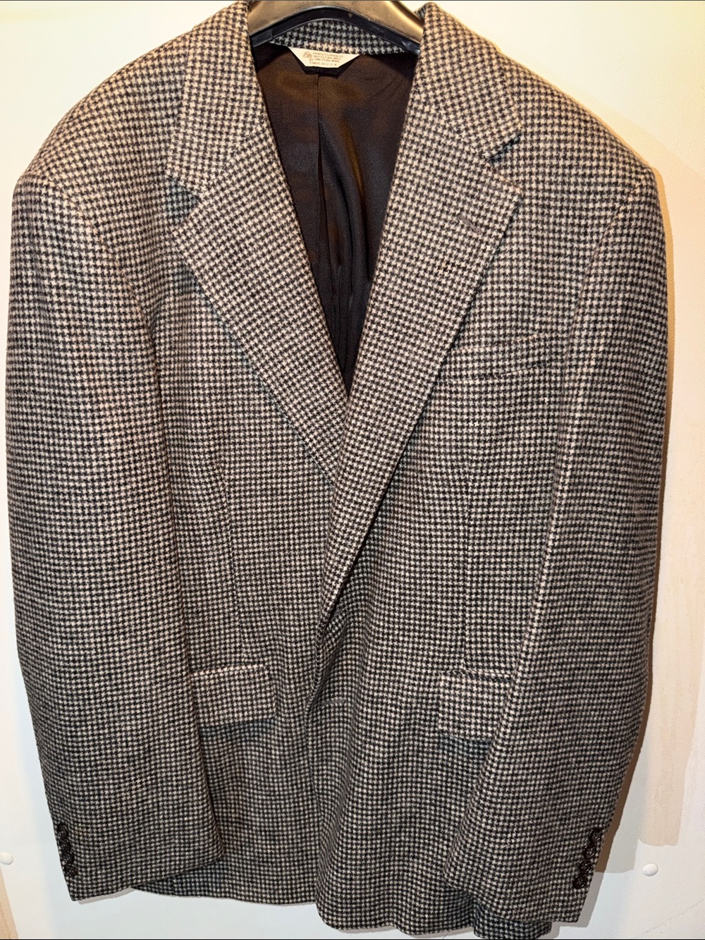 Christopher Hayes Men's Houndstooth Blazer - Black & White